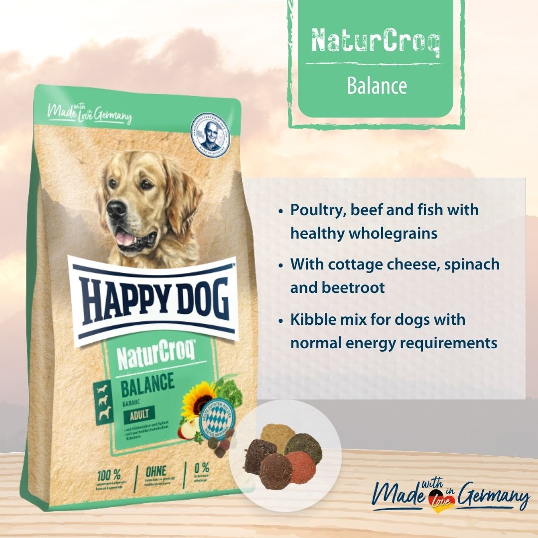 Happy Dog NaturCroq Balance Sensitive Stomach Dry Food for Adult Dogs